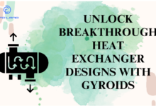 Heat Exchanger Designs with Gyroids